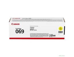 Canon Cartridge 069Y 5091C002 тонер-картридж для MF752Cdw/MF754Cdw/LBP673Cdw 1900 стр. жёлтый