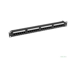 Rexant (02-0231) Панель коммутационная с кабельным органайзером 19", 1U, 24 порта, RJ-45, CAT 6, UTP PRO