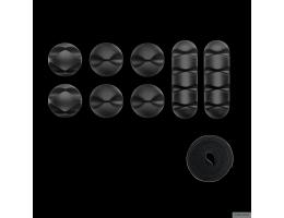 Набор клипс для крепления бытовых проводов ONKRON CM-1 Black