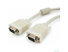 Gembird/Cablexpert CC-PPVGA-15m, Кабель VGA Premium ,15M/15M,15м, двойн. экран,феррит. кольца,пакет 