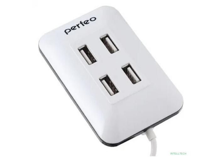 Perfeo USB-HUB 4 Port, (PF-VI-H028 White) белый [PF_4783]