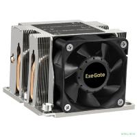 Exegate EX293439RUS Кулер ExeGate ESNK-P0068AP4.PWM.2U.3647.Cu (Al+Cu, 2U, 4 тепл. трубки, LGA3647, TDP 205W, PWM, 2100-6800RPM, 2 ball bearing, 4pin, 52db, 430г, на винтах, с термопастой, Retail box)