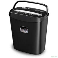 Cactus Шредер CS-SH-P4 черный (секр.P-4)/фрагменты/8лист./15лтр./скрепки/скобы/пл.карты