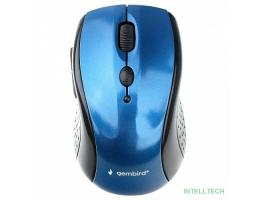 Gembird MUSW-425 {Мышь беспроводная, синий, 2.4ГГц, 5кн+колесо-мышка, 1000/1600/2400 DPI, оптический} 