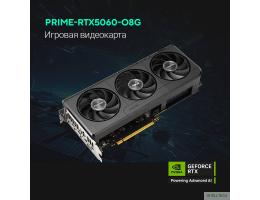 Видеокарта ASUS GeForce RTX5060 8Gb DDR7 128 bit 3*DP/HDMI 3FAN (PRIME-RTX5060-O8G) RTL