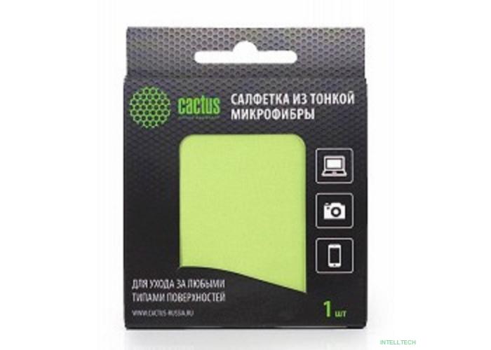 CACTUS Салфетки CS-MF01 Микрофибра для деликатного ухода за любыми типами поверхностей, 18x18 см