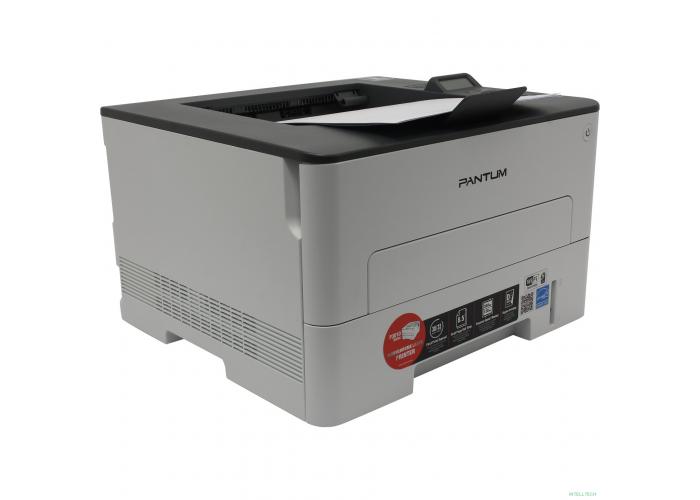 Pantum P3010DW Принтер, Mono Laser, дуплекс, A4, 30стр/мин, 1200 х 1200dpi, 128Mb, USB, RJ45, Wi-Fi, NFC, серый корпус