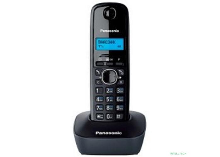 Panasonic KX-TG1611RUH (серый) {АОН, Caller ID,12 мелодий звонка,подсветка дисплея,поиск трубки}