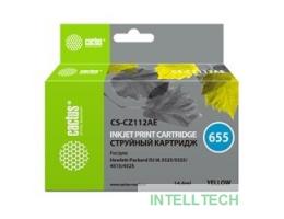 CACTUS CZ112AE Картридж № 655 (желтый) для принтеров HP DJ IA 3525/5525/4515/4525