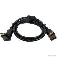 Rexant (17-6204-3) Кабель HDMI - HDMI 1.4, 2м, Gold, с фильтрами, угловой 360°