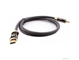 Telecom Кабель HDMI 19M/M,ver. 2.1, 8K@60 Hz 1m метал разъемы, нейлоновая оплетка Telecom <TCG300-1M>