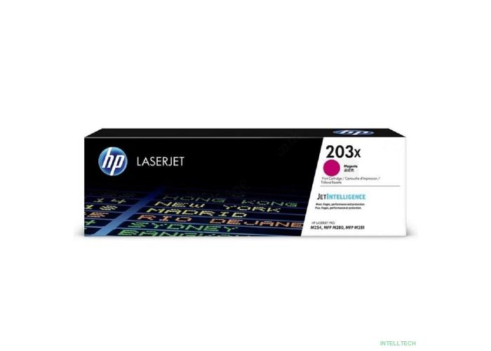 HP CF543X Картридж 203X Magenta {CLJ Pro MFP M254/280/281} (2500 стр)