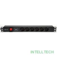 5bites PDU619A-06 Блок розеток  6S / AL / SWITCH / 1U / 19