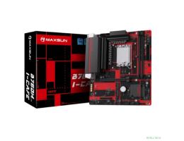 MAXSUN MS-B760M I-CAFE (Socket 1700, mATX, 2*DDR5(96Gb), DP/HDMI, 2*SATA3, 3*M.2, 1*PCIEx16/1*PCIEx4, 6*USB 2.0, 2*USB 3.2 Gen1, LAN 1*2,5G, ARGB, black-red, RTL)