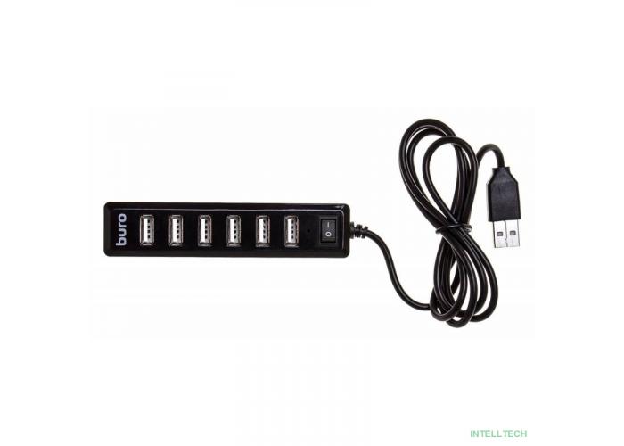 BURO BU-HUB7-1.0-U2.0 Хаб (разветвитель) черный (436334)