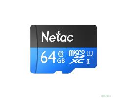 Micro SecureDigital 64GB Netac microSDXC Class10 Netac NT02P500STN-064G-S P500 w/o adapter