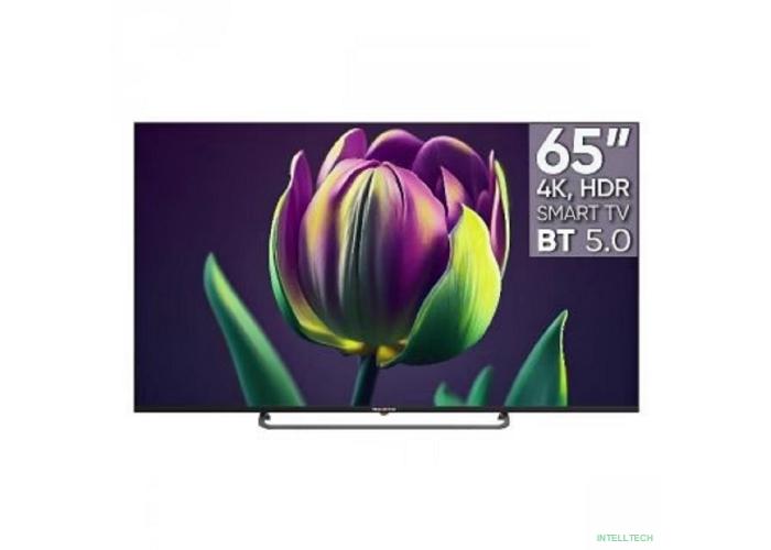 Topdevice TDTV65CS06U_BK {UHD ready/T2/S2/Android 11 Smart (1.5/16Gb)/BT 5.0/2 пульта/black}