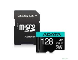 Micro SecureDigital 128GB A-Data [AUSDX128GUI3V30SA2-RA1] Premier Pro + adapter Class10