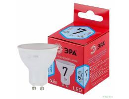 Эра Б0049640 Лампочка светодиодная RED LINE LED MR16-7W-840-GU10 R GU10 7 Вт софит нейтральный белый свет 