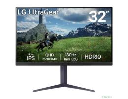 LCD LG 31.5" 32GS85Q-B UltraGear черный {IPS 2560x1440 180Hz 1ms 2xHDMI DisplayPort USB Pivot} [32gs85q-b.aruz]