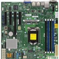 Supermicro MBD-X11SSM-F-B Серверная материнская плата, Single SKT, Intel C236 PCH chipset, 8 x SATA3, 2 x SATA DOM, 2 x GbE LAN, IPMI LAN,mATX Retail.