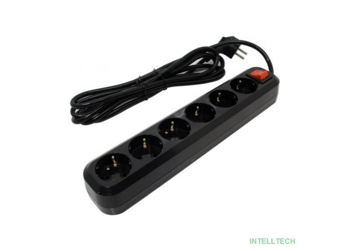 5bites SP6B-330 Сетевой фильтр 6S / 3*1.5MM2 / 16A / ABS / 3M / BLACK