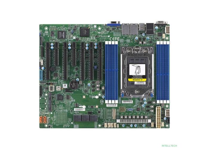 Supermicro MBD-H12SSL-i-B {ATX, 8 DIMM slots, 8 SATA3, 2 M.2, 8 SATA3 or 2 NVMe via single SlimSAS x8, 2 Gigabit Ethernet LAN Ports, ASPEED AST2500 BMC graphics, 7 PWM 4-pin Fans} OEM