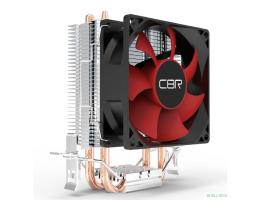 CBR-CC-295 Кулер для процессора, Al+Cu, 2 heat pipes, Socket 775/1155/1156/1150/1151/1200/1700/940/AM2/АМ2+/АМ3/AM3+/FM1/FM2/AM4/AM5, TDP 95W, 90mm Fan, 1600RPM, HB, 3pin, 26db