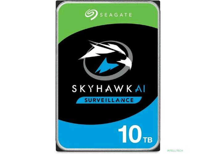 10TB Seagate SkyHawkAl (ST10000VE001) {SATA 6 Гбит/с, 7200 rpm, 256 mb buffer, для видеонаблюдения}