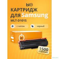 Bion BCR-MLT-D101S Картридж для Samsung {ML-2160/2165/2167/2168/2165W/2168W, SCX-3400/3400F/3405/3405F/3405W/3405FW/3407 }(1500  стр.),Черный, с чипом