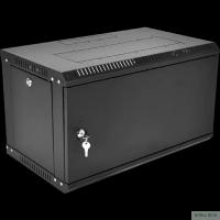 ЦМО Шкаф телекоммуникационный настенный разборный ЭКОНОМ 6U (600 x 350) дверь металл, цвет черный (ШРН-Э-6.350.1-9005)
