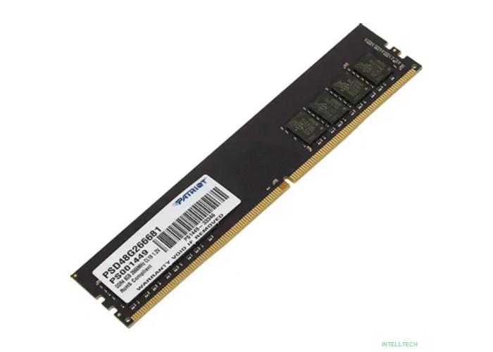 Patriot DDR4 DIMM 8GB PSD48G266681 PC4-21300, 2666MHz