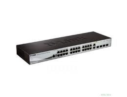 D-Link DGS-1210-28/ME/B2A Управляемый L2 коммутатор, 24x1000Base-T, 4x1000Base-X SFP, AC 220В/DC 12В(с возможностью мониторинга статуса питания коммутатора)
