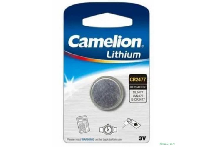 Camelion CR2477 BL-1 (CR2477-BP1, батарейка литиевая,3V) (1 шт. в уп-ке) 