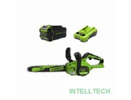 Greenworks G40CS30IIK4 Цепная пила аккумуляторная, 40V, 30 см,  с 1* АКБ 4А*ч и ЗУ [2007807UB]