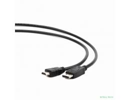 Bion Кабель DisplayPort - HDMI, 20M/19M, однонаправленный конвертор сигнала с DisplayPort в HDMI, 1м, черный [BXP-CC-DP-HDMI-010]