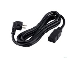 Кабель питания Cablexpert (RU) Schuko-C19, 3x2.5мм2, 16A, с заземлением, медь, 3м, черный, пак (PC-S22-C19-2.5-3M)