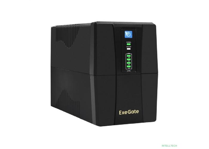 Exegate EX292763RUS ИБП ExeGate SpecialPro UNB-600.LED.AVR.4C13.RJ.USB <600VA/360W, LED, AVR, 4*C13, RJ45/11, USB, Black>