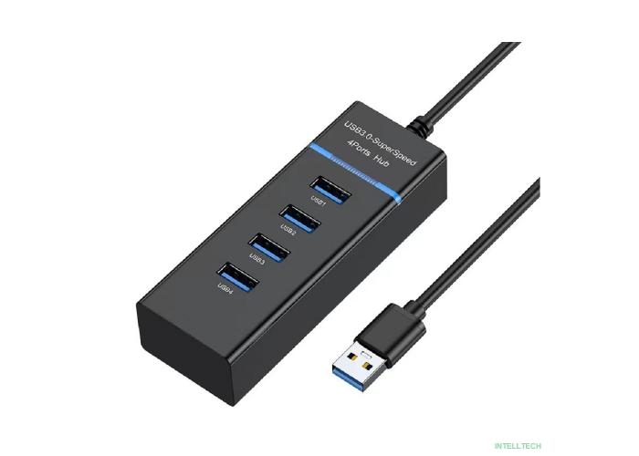 Bion USB 3.0 концентратор, 4 порта. Поддержка Plug&Play. Длина провода 50+-3см. LED-подсветка [BXP-A-USBA-MULTI-04]