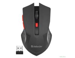 Defender Accura MM-275 RED USB [52276] {Беспроводная оптическая мышь, 6 кнопок, 800-1600 dpi }