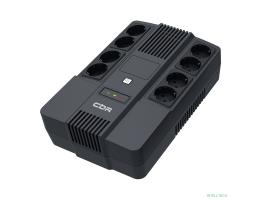 ИБП CBR [UPS-OFK-101E-800] 800VA/480W,  Schuko CEE 7 Outlets: (x4 Battery & Surge Protected; x4 Surge Protected), LED, AVR, 12V/9Ah