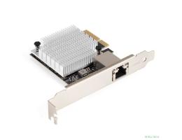 Exegate EX296225RUS Сетевой адаптер ExeGate EXE-107S (PCI-E x4 v3.0, 1xRJ45, UTP 100Mbps/1000Mbps/2.5Gbps/10Gbps Marvell AQC107S)
