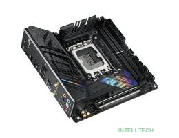 ASUS ROG STRIX B760-I GAMING WIFI  (Socket 1700, mini ITX, 2xDDR5(96GB), DP/HDMI, 1xPCIe 5.0x16, 1xLAN (2.5GbE), Wi-Fi, 4xSATA 6Gb/s, 2xM.2, 2xType-C, 3xUSB 3.2, 3xUSB 2.0)