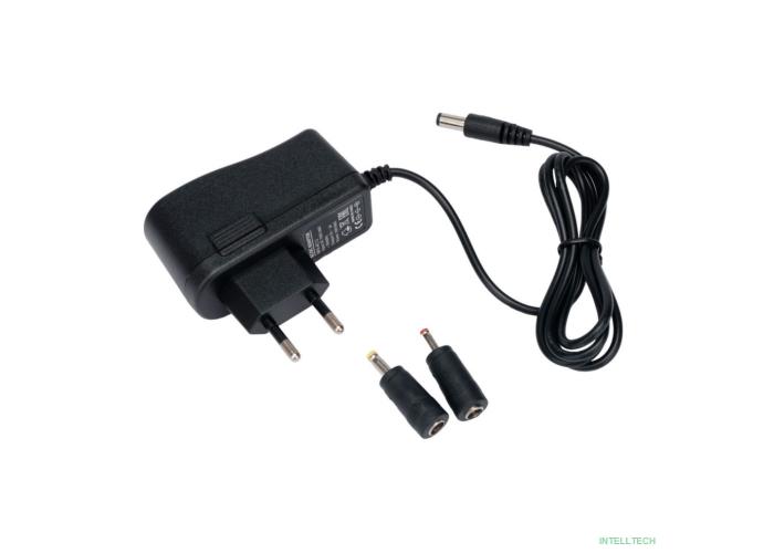 Gembird Блок питания узкий 5В/2А, 10Вт, 3 штекера 5,5х2,1+4x1,7+3,5x1,35мм (NPA-AC12)