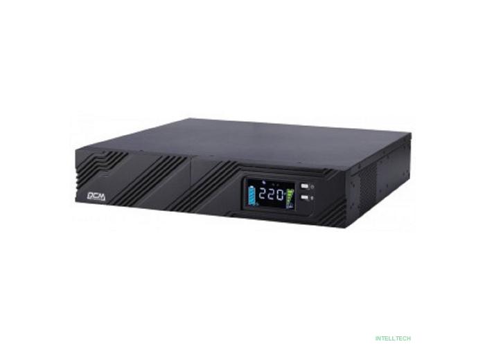 PowerCom Smart King Pro+ SPR-3000 LCD ИБП { Line-Interactive, 3000VA / 2100W, Rack/Tower, 8xC13 + 1xC19, Serial+USB, SmartSlot} (1152579)