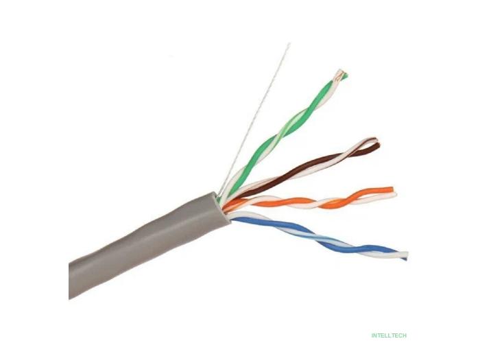 Exegate EX281809RUS Кабель ExeGate SFTP4-C5e-CU-S24-IN-PVC-GY-305 SFTP 4 пары кат.5e Exegate медь, 24AWG, экран, бухта 305м, серый, PVC