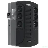 SVEN Источник бесперебойного питания SVEN UP-L1000E, с 6 выходными розетками (3 с питанием от батареи +3 сетевой фильтр)