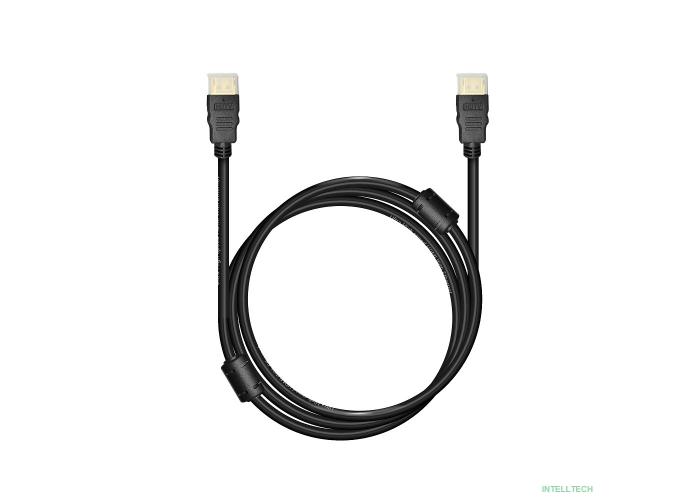 Bion Кабель HDMI v2.1, 19M/19M, 3D, 8K UHD, экран, ферритовые кольца, 1м, черный [BXP-HDMI21-010]
