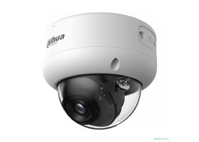 DAHUA DH-IPC-HDBW3249EP-S-IL-0360B Уличная купольная IP-видеокамера с ИИ 2Мп; 1/2.9” CMOS; объектив 3.6мм;  видеоаналитика: SMD 4.0, AI SSA; ИК40м, LED 40м; IP67, IK10; MicroSD, PoE; корпус: металл