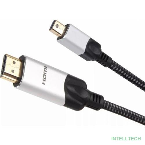 Кабель-переходник miniDisplayPort M-> HDMI M 4K@60Hz 1.8m VCOM (CG615M-1.8M)